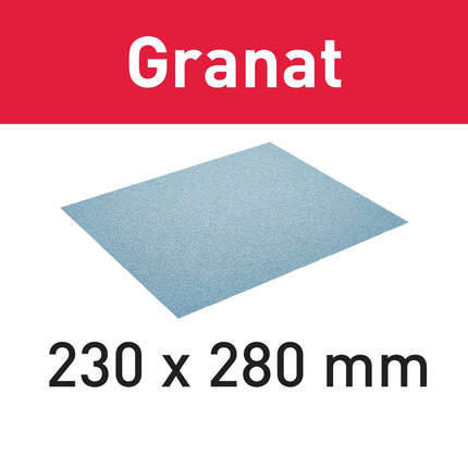 Festool 230x280 P60 GR/10 Schleifpapier Granat ( 201257 ) für Handschleifmittel