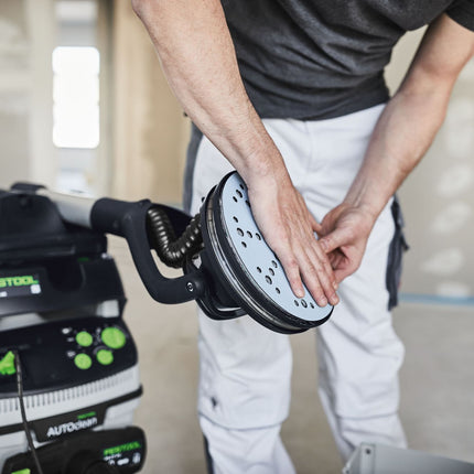 Festool STF D225/128 P80 GR/5 Schleifscheibe Granat ( 205665 ) für Langhalsschleifer PLANEX LHS 2 225 EQ(I), PLANEX 225 EQ, PLANEX LHS-E 225 easy, PLANEX LHS 2-M 225 EQ