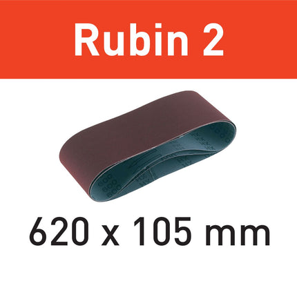 Festool L620X105-P80 RU2/10 bande abrasive Ruby 2 (499151) pour BS 105