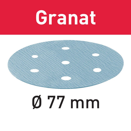 Festool STF D 77/6 P800 GR/50 disque abrasif grenat (498929) pour LEX 3 77