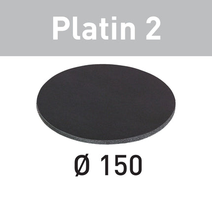 Festool STF D150/0 S400 PL2/15 Schleifscheibe Platin 2 ( 492368 ) für RO 150, ES 150, ETS 150, ETS EC 150, LEX 150, WTS 150, HSK-D 150