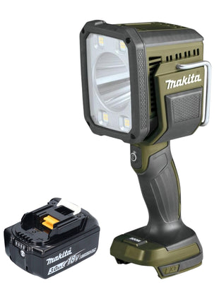Makita DML 812 F1 cordless hand lamp 18 V 1250 lm LED olive green outdoor adventure special edition + 1x rechargeable battery 3.0 Ah - without charger