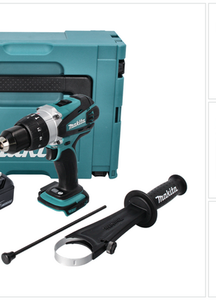 Makita DHP 458 M1J cordless impact drill 18 V 91 Nm + 1x rechargeable battery 4.0 Ah + Makpac - without charger