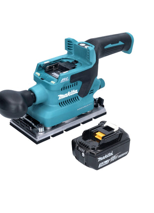 Makita DBO 380 F1 cordless orbital sander 18 V 93 x 185 mm brushless + 1x rechargeable battery 3.0 Ah - without charger
