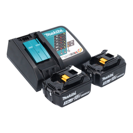 Makita DBO 380 RF cordless orbital sander 18 V 93 x 185 mm brushless + 2x rechargeable battery 3.0 Ah + charger