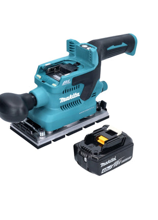 Levigatrice orbitale a batteria Makita DBO 380 M1 18 V 93 x 185 mm brushless + 1x batteria ricaricabile 4,0 Ah - senza caricabatterie