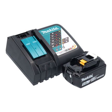 Makita DBO 380 RT1 cordless orbital sander 18 V 93 x 185 mm brushless + 1x rechargeable battery 5.0 Ah + charger