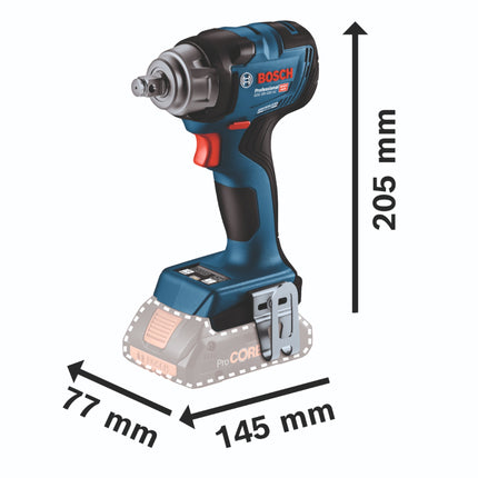 Bosch GDS 18 V HC Visseuse à chocs sans fil 330 Nm ( 06019L5003 ) + L-Boxx + 2x batterie 5,0 Ah + chargeur