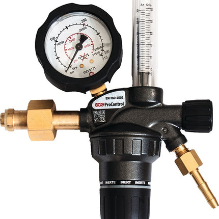 Reductor de presión de botella GCE ProControl® Caudalímetro Argón / CO₂ (1000153511)