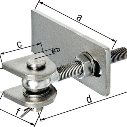 Cerniera GAH 75x19x44x120x25x45mm ( 3000200559 )