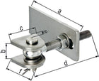 GAH hinge 130x30x80x150x34x65mm ( 3000200561 )