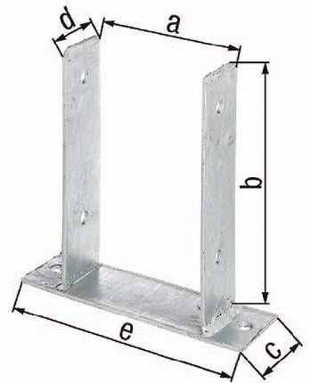 GAH U-post support ETA-10/0210 91x200x60x50x200mm ( 3000200695 )