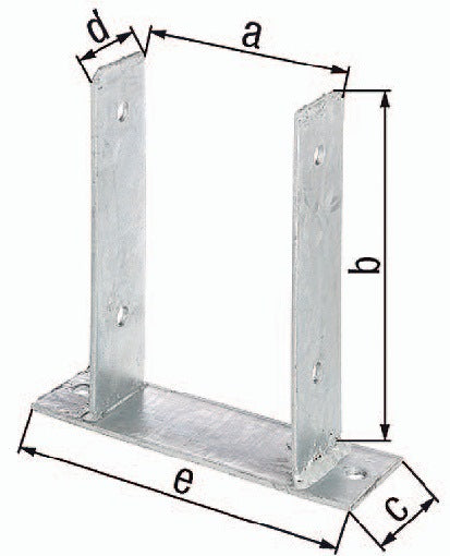 GAH U-post support ETA-10/0210 91x200x60x50x200mm ( 3000200695 )