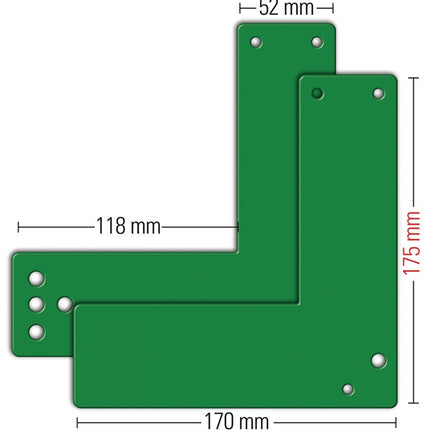 Płyta montażowa GFS 901 - / 991 470 Montaż na szklanych drzwiach ( 3000250546 )