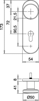 Conjunto de protección contra incendios EDI Targa/K FS K7/103 Aluminio F1 D/K ( 3000261393 )