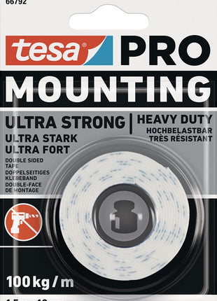 Cinta de montaje TESA Mounting PRO Ultra Strong 66792 blanca (3000265491)