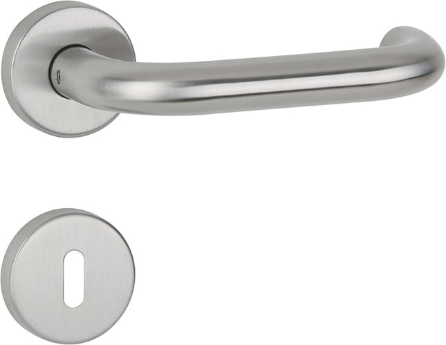 Set di maniglie a leva APTEC Basic 01 acciaio inox 60 acciaio inox opaco ( 3000267255 )