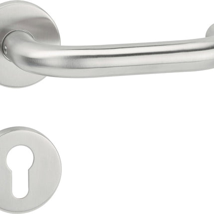 Set di maniglie a leva APTEC Basic 01 acciaio inox 60 acciaio inox opaco ( 3000267256 )