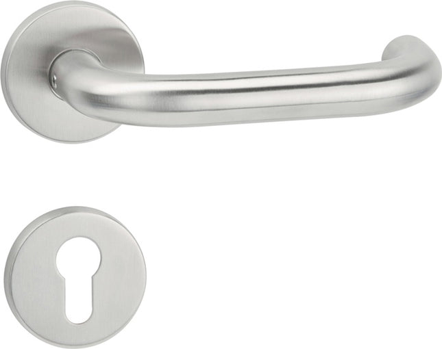 Set di maniglie a leva APTEC Basic 01 acciaio inox 60 acciaio inox opaco ( 3000267256 )