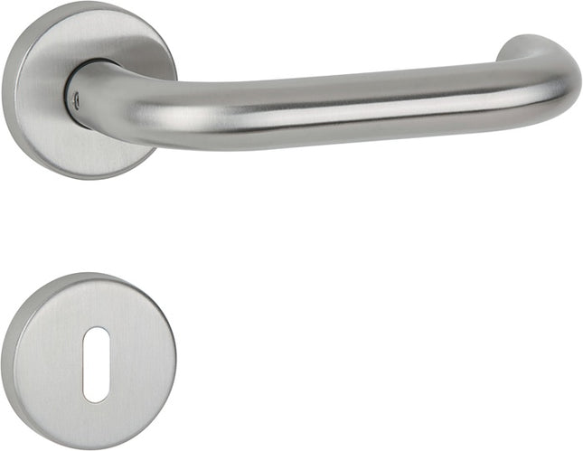 Set di maniglie a leva APTEC Basic 02 acciaio inox 60 acciaio inox opaco ( 3000267259 )