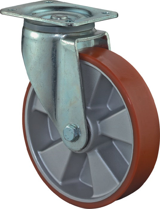 BS ROLLEN Heavy-duty swivel castor Wheel Ø 125 mm Load capacity 450 kg ( 3000275929 )
