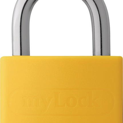 ABUS Zylindervorhangschloss T65AL/40 gelb gl. Schlosskörperbreite 43 mm ( 3000280254 )