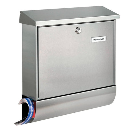 BURG-WÄCHTER Briefkasten Amrum-Set 38670 Ni Höhe 420 mm Breite 377 mm Tiefe 115 mm ( 3000290116 )