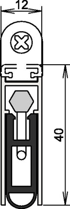 Junta de puerta ATHMER Kältefeind Allround(R) 1-1075 1 cara longitud 833 mm ( 3327023192 )