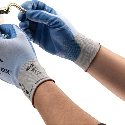 ANSELL Schnittschutzhandschuhe HyFlex® 11-518 Größe 10 blau ( 4000371087 )