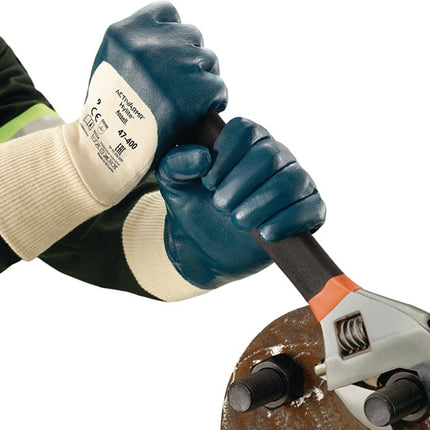 ANSELL Handschuhe ActivArmr Hylite 47-400 Größe 9 weiß/blau ( 4000371366 )