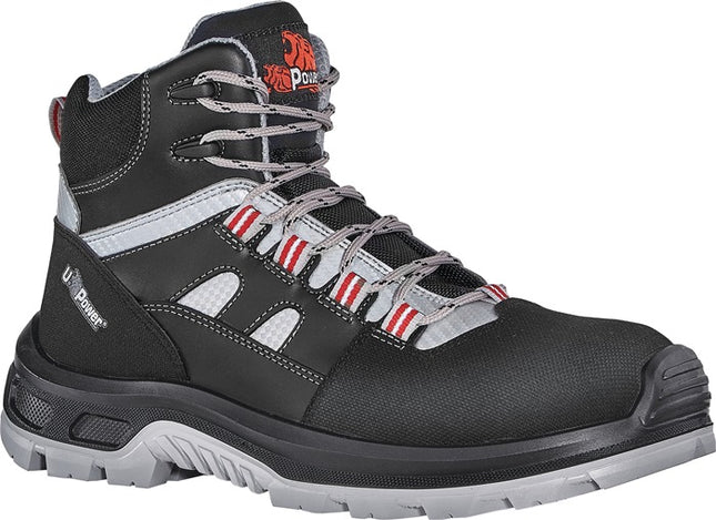 U.POWER stivali di sicurezza Cross taglia 46 nero/grigio/rosso ( 4000372126 )