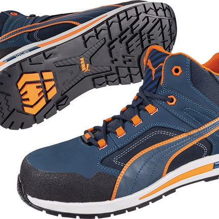 PUMA stivali di sicurezza Crosstwist MID taglia 41 blu/arancio ( 4000374566 )