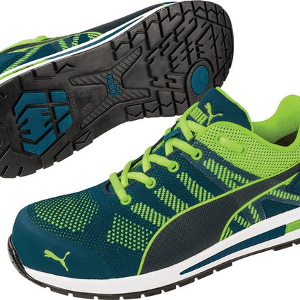 PUMA scarpa di sicurezza Elevate Knit GREEN LOW taglia 44 blu/verde ( 4000374624 )