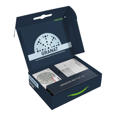 Festool STF D150/48 GR-Set P 60-piece grinding disc set P60 - P320 garnet 150 mm + water bottle ( 578131 )