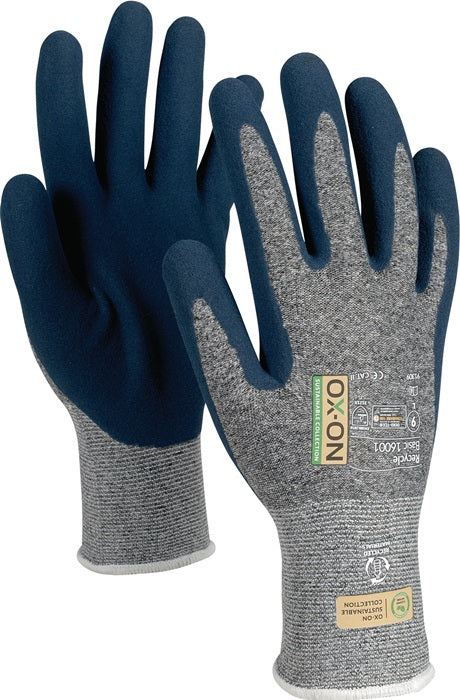 OX-ON Gants Recycle Basic 16001 Taille 9 bleu/bleu clair ( 4000391359 )