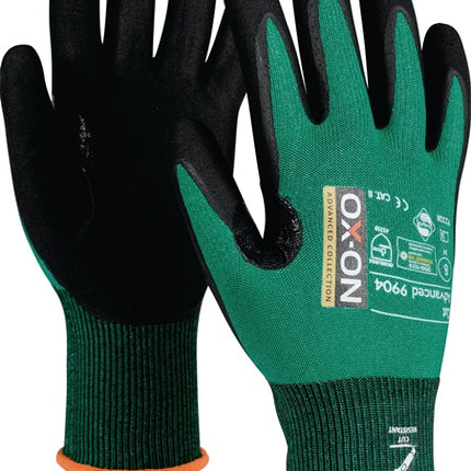 OX-ON Cut Advanced 9904 guanti antitaglio taglia 10 nero/verde ( 4000391374 )