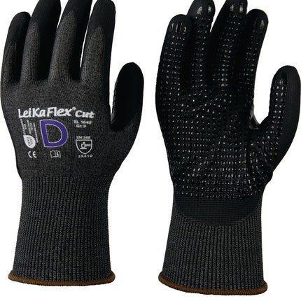 LEIPOLD Schnittschutzhandschuhe LeiKaFlex® CUT RL 1645 Größe 8 grau/schwarz ( 4000391401 )