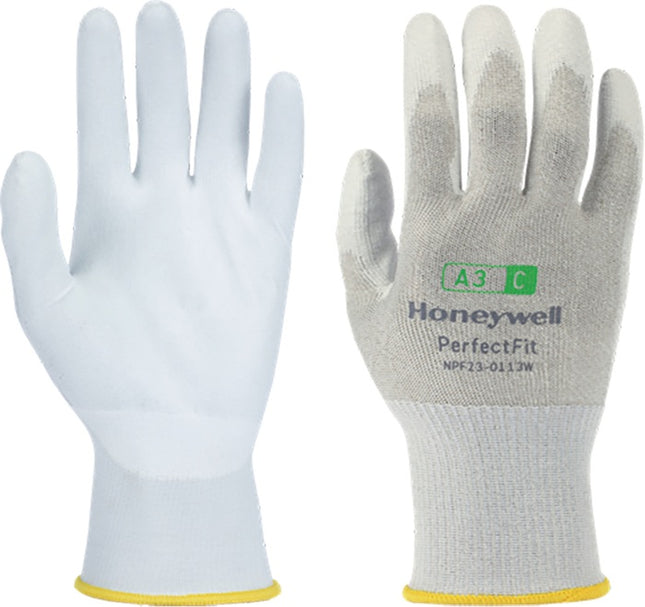 HONEYWELL guanti antitaglio Nuovi Perfect Fit 13G PU A3/C taglia 10 bianco ( 4000391445 )