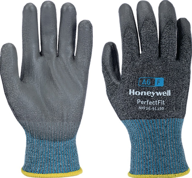 HONEYWELL guanti antitaglio Nuovi Perfect Fit 13G PU A6/F taglia 10 grigio/blu ( 4000391451 )