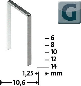 NOVUS Flachdrahtklammer G Typ 11 B10,6xL10mm ( 4000813880 )