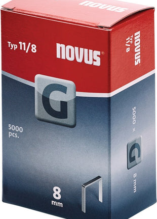 NOVUS clip de alambre plano tipo G 11 W10.6xL8mm (4000813888)