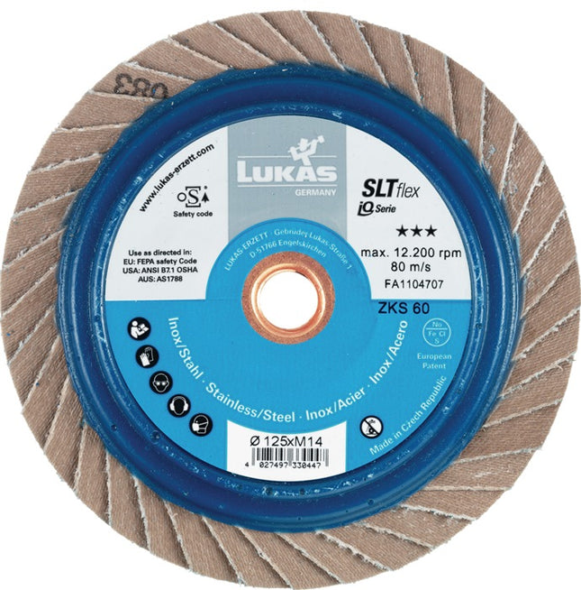 LUKAS flap disc SLT flex Ø 125 mm grain size 40 flat ( 4000840345 )