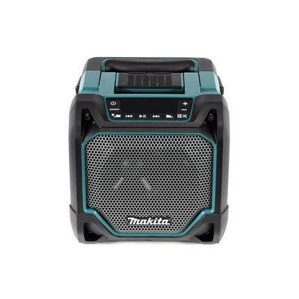 Makita DMR 202 G1 Baustellen Lautsprecher 18V - für Akku- und Netzbetrieb, mit Bluetooth-Funktion, AUX-Anschluss, USB-Port, LCD Display + 1x Akku 6,0 Ah - ohne Ladegerät - Toolbrothers