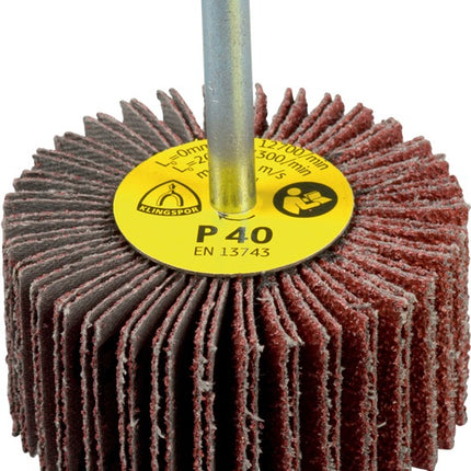 KLINGSPOR flap disc KM 613 Ø40xH20mm grit size 80 ( 4000844357 )