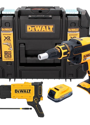 DeWalt DCF 620 NT cordless drywall screwdriver 18 V 30 Nm brushless + 1x Powerstack battery 1.7 Ah + TSTAK - without charger