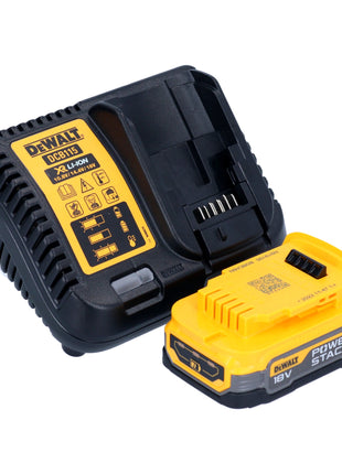 Avvitatore a batteria per cartongesso DeWalt DCF 620 E1T 18 V 30 Nm senza spazzole + 1x batteria Powerstack 1,7 Ah + caricabatteria + TSTAK