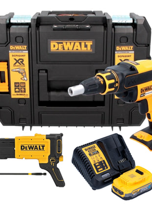 Avvitatore a batteria per cartongesso DeWalt DCF 620 E1T 18 V 30 Nm senza spazzole + 1x batteria Powerstack 1,7 Ah + caricabatteria + TSTAK