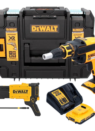 DeWalt DCF 620 D1T cordless drywall screwdriver 18 V 30 Nm brushless + 1x rechargeable battery 2.0 Ah + charger + TSTAK