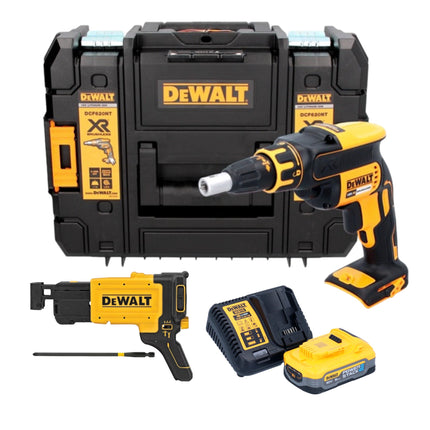 DeWalt DCF 620 H1T atornillador en seco sin cable 18 V 30 Nm sin escobillas + 1x batería Powerstack 5,0 Ah + cargador + TSTAK