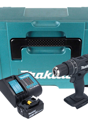 Makita DHP 482 SG1JB Akku Schlagbohrschrauber 18 V 62 Nm Schwarz + 1x Akku 6,0 Ah + Ladegerät + Makpac